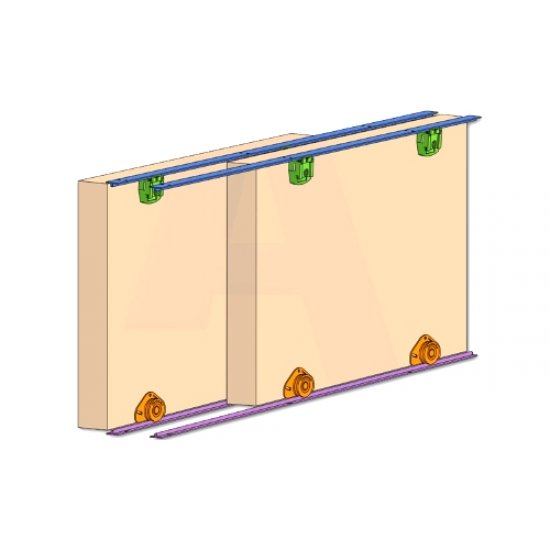 Henderson Cello Double Track Door Gears
